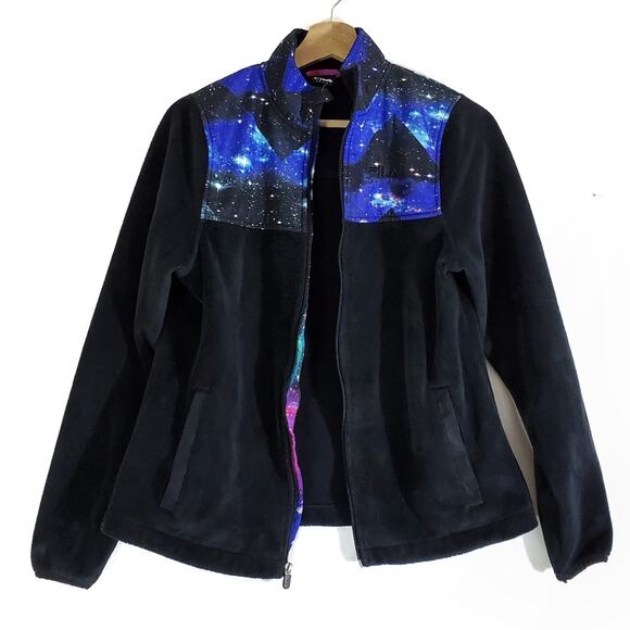 Fila | Galaxy Stars Space Print Fleece Zip Jacket - Picture 1 of 11